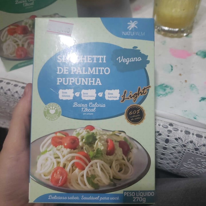 review photo of Natupalm Spaghetti de palmito pupunha light shared by @lilianalbert on 24 Jul 2021 - review