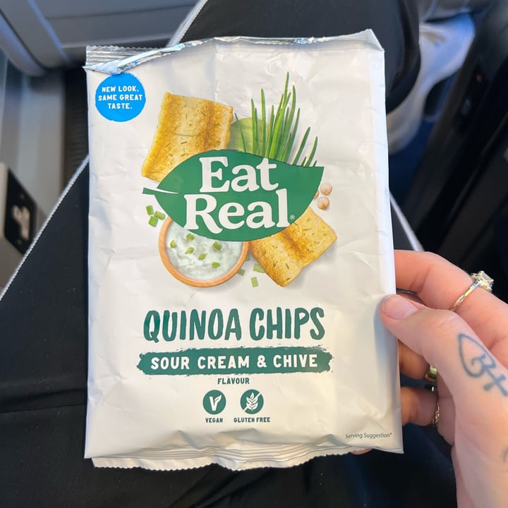 photo of Eat Real Quinoa Chips Sour Cream & Chives shared by @callyjoart on  07 Aug 2022 - review