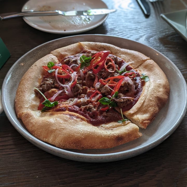 review photo of Bread Street Kitchen Singapore Impossible Pizzetto shared by @oblongboxes on 01 May 2021 - review