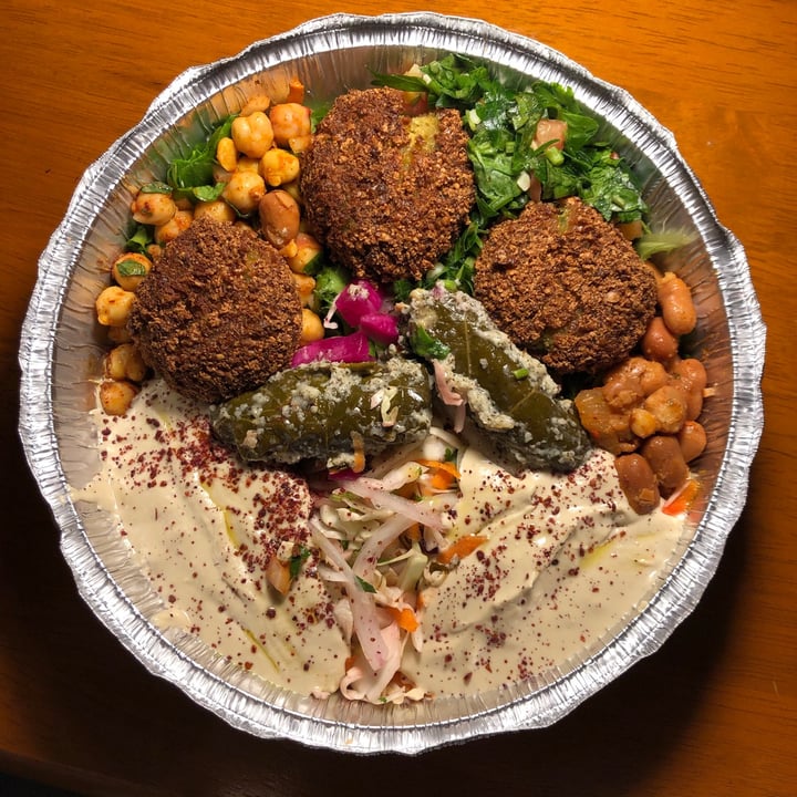 review photo of Damas Falafel House Veggie Combo Platter shared by @iheartgoats on 05 Apr 2021 - review
