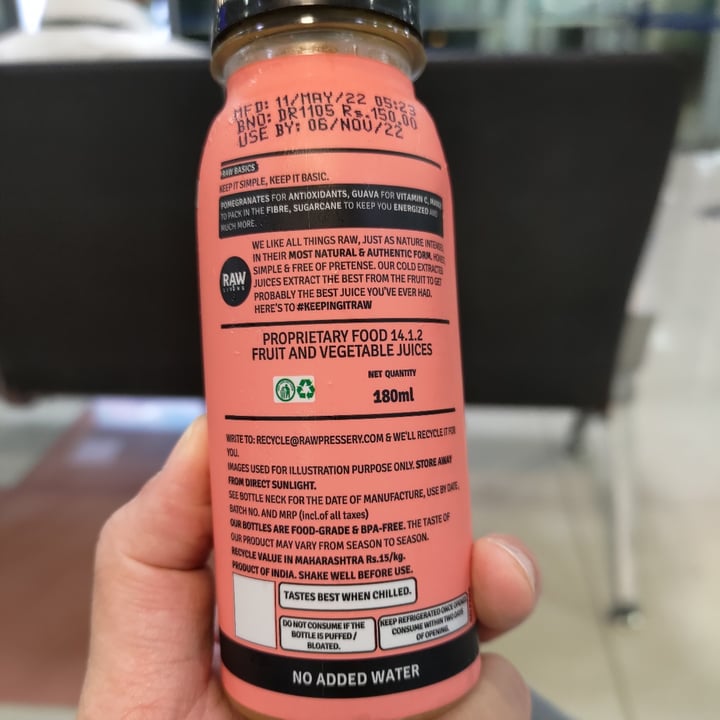 photo of Raw Pressery Mixed Fruit shared by @stevenneoh on  27 Jul 2022 - review