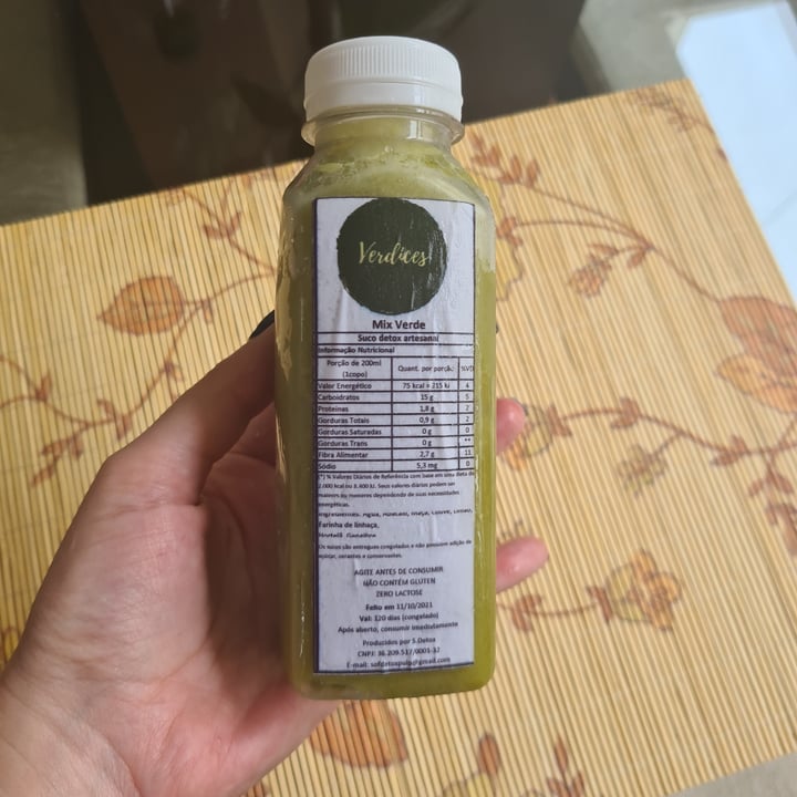photo of Verdices Suco Verde shared by @bcnogueira on  01 May 2022 - review