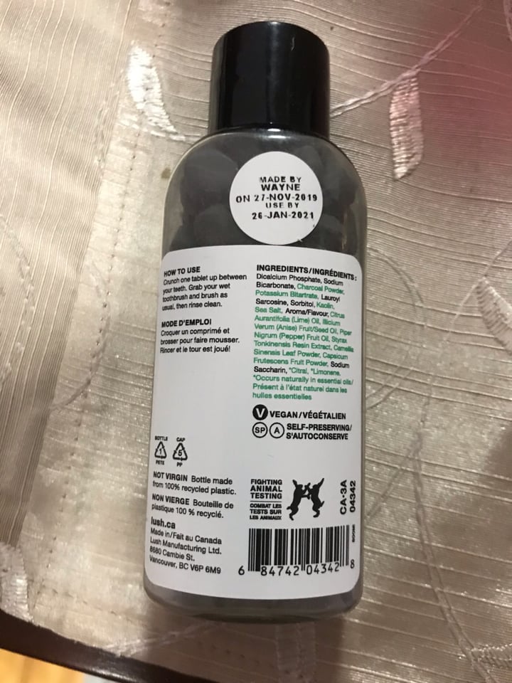 review photo of LUSH Fresh Handmade Cosmetics Boom! Toothy Tabs shared by @mia23 on 29 Dec 2019 - review