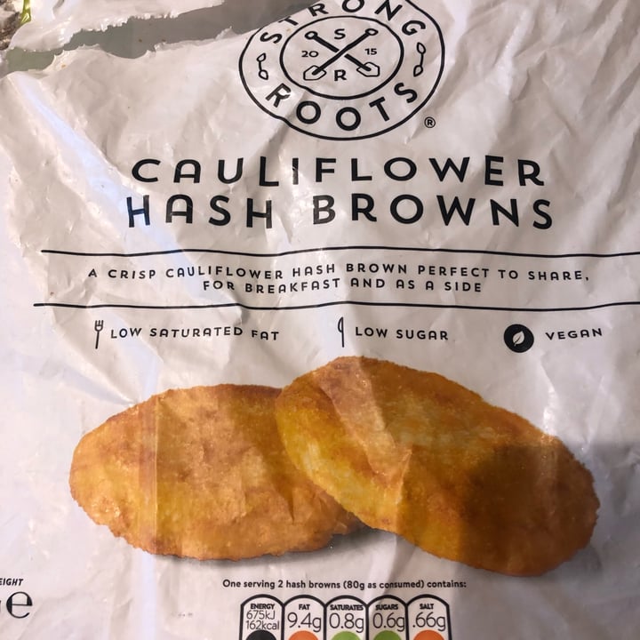 photo of Strong Roots Strong roots cauliflower hash browns shared by @jacalice on  01 Mar 2022 - review