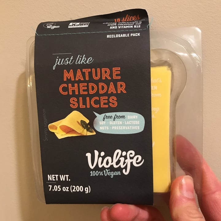 photo of Violife Mature Cheddar Slices shared by @baileysmom1985 on  27 Dec 2020 - review