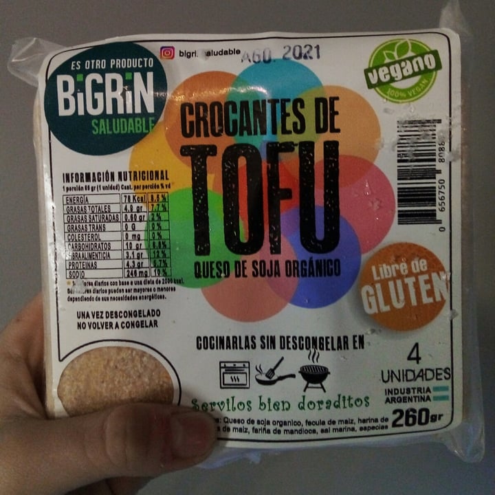 photo of BiGrin Crocante De Tofu shared by @puchosdecobain on  16 May 2021 - review