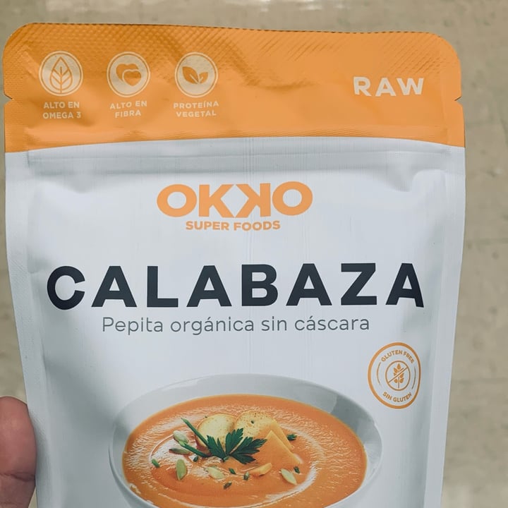 photo of Okko Super Foods Calabaza, pepitas orgánicas shared by @zaingel on  16 Nov 2021 - review