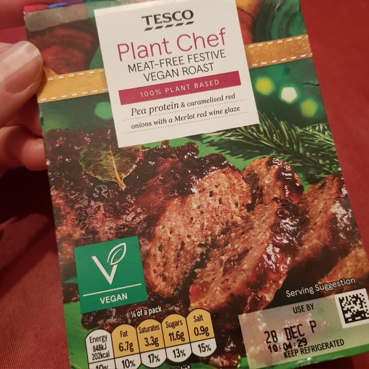 photo of Tesco Plant Chef Meat Free Festive Vegan Roast shared by @alicesabrina on  28 Feb 2021 - review