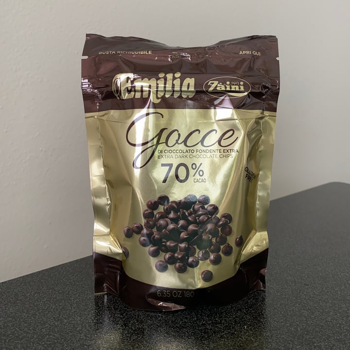 photo of Emilia Zaini Gocce Di Cioccolato Extra Fondente 70% shared by @gaaia on  14 Mar 2022 - review