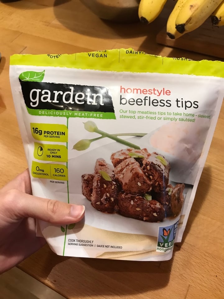 photo of Gardein Homestyle Beefless Tips shared by @curvycarbivore on  19 Feb 2020 - review
