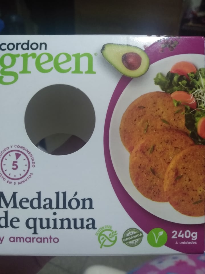 review photo of Cordon Green Medallón de Quinua y Amaranto shared by @katherinevegi on 04 Jul 2020 - review