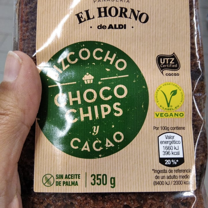 photo of El Horno de Aldi Bizcocho choco chips y cacao shared by @martate on  29 Apr 2021 - review