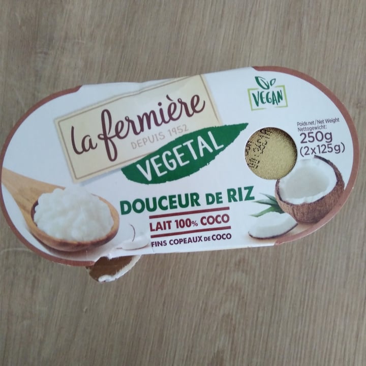 photo of La Fermière Douceur de riz 100% lait de coco shared by @dorya on  31 May 2020 - review