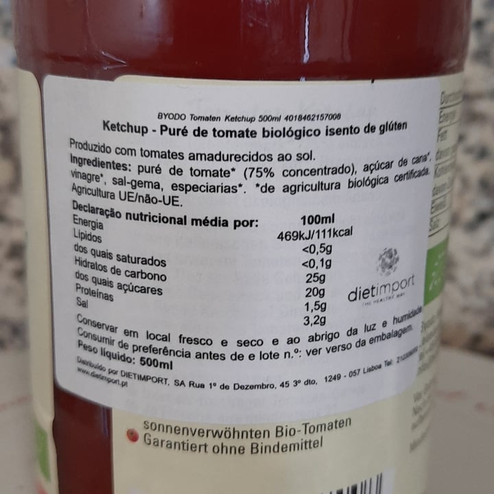 photo of Byodo Tomaten Ketchup shared by @jcarlos on  12 Sep 2022 - review