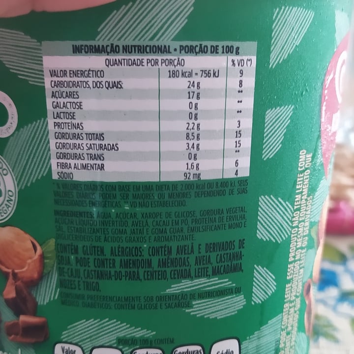 review photo of Kibon Kibon Vegano chocolate com pedaços de avelã shared by @mah-sango on 27 Oct 2022 - review