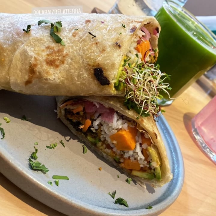review photo of La Raíz de la Tierra San Miguel de Allende Burrito Mar y Tierra shared by @catrielasoleri on 07 Feb 2022 - review