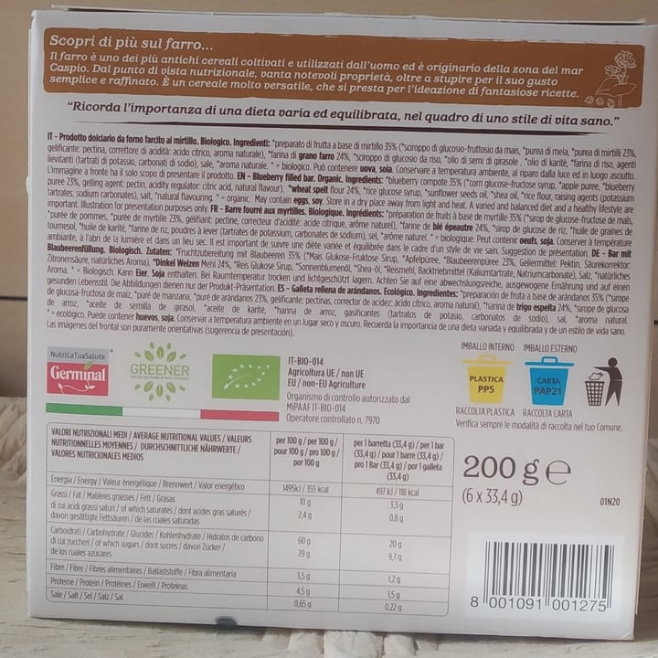 review photo of Germinal Bio Galleta Arándanos Y Trigo Sarraceno shared by @macca95 on 13 May 2021 - review