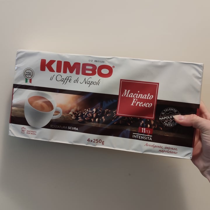 photo of Kimbo Caffè macinato fresco shared by @angelarusso on  29 Apr 2022 - review
