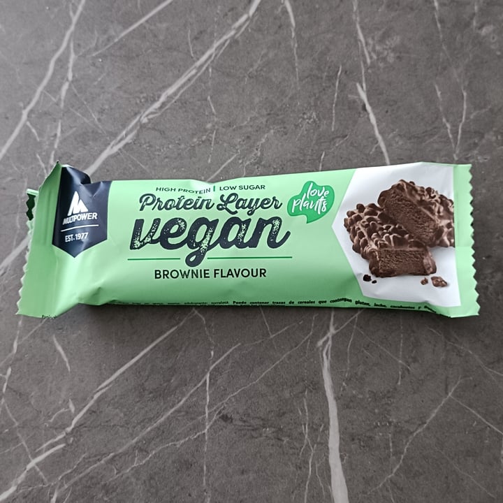 photo of Multipower Protein Layer Vegan Brownie Flavour shared by @pluie on  23 Sep 2022 - review