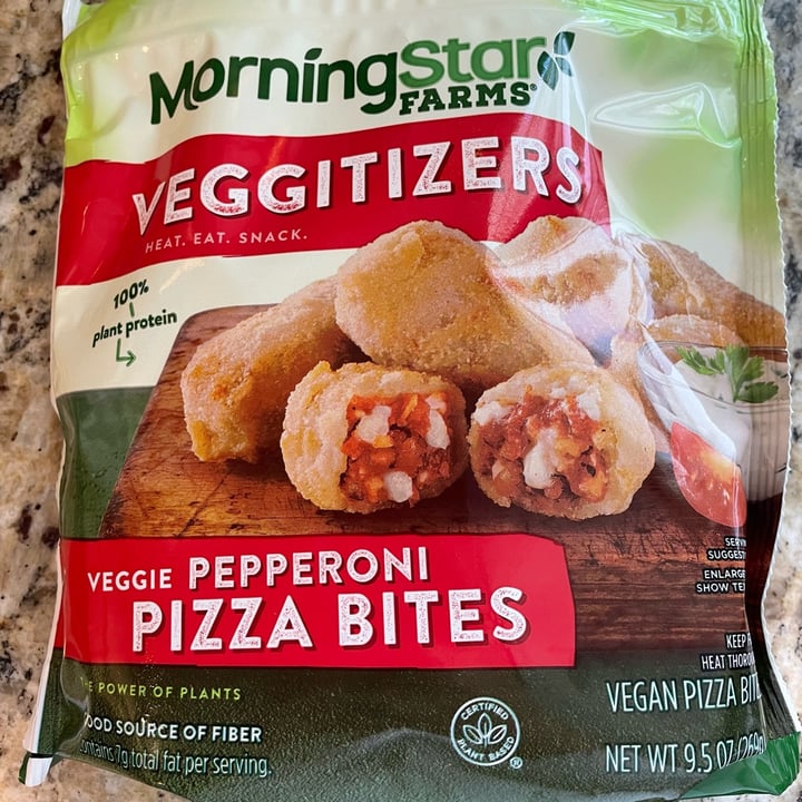 photo of MorningStar Farms Veggitizers Veggie Pepperoni Pizza Bites shared by @christine- on  18 Aug 2022 - review