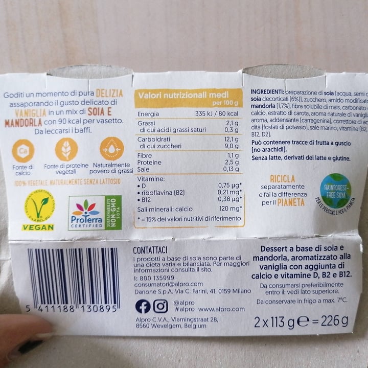 photo of Alpro Alpro Mandorla E Vaniglia shared by @ni95ki18 on  06 Jun 2022 - review