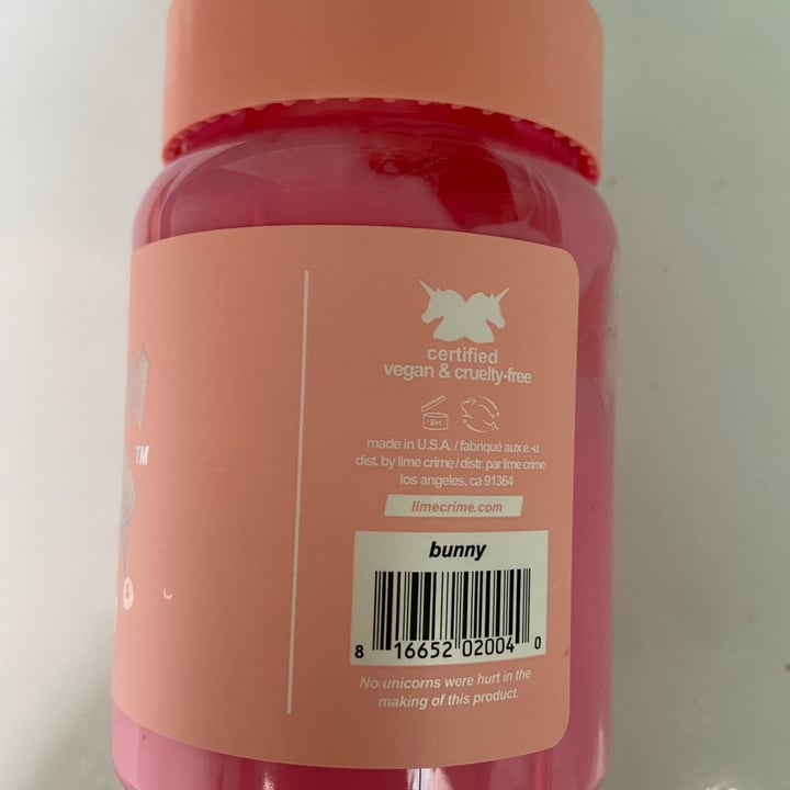 photo of Lime Crime Unicorn Hair Bunny shared by @marianamontanozv on  03 Jun 2021 - review