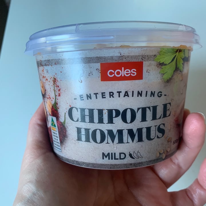 photo of Coles Chipotle Hommus shared by @kmurph1 on  28 Nov 2020 - review