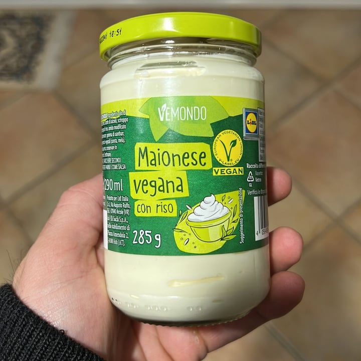 review photo of Vemondo Maionese vegana con riso shared by @giorgiainguanta on 09 Apr 2022 - review