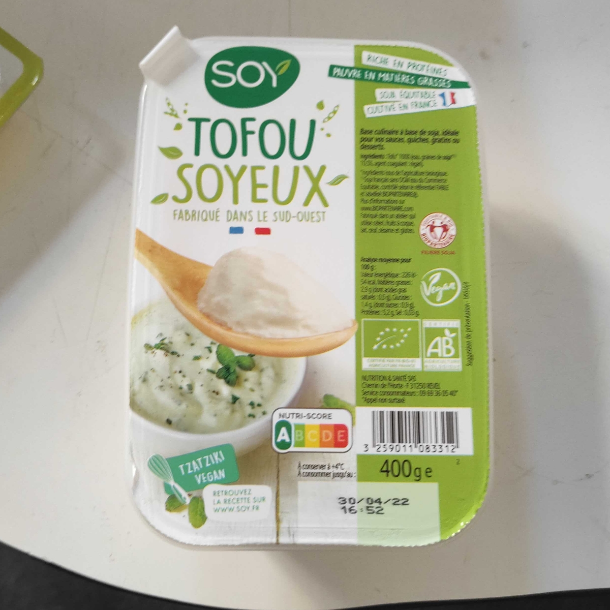 Tofu soyeux - SOY