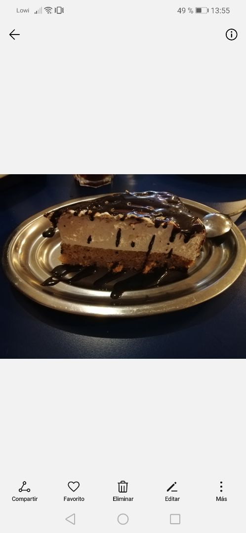 photo of B13 bar Tarta de chocolate y nata shared by @mariona on  27 Jun 2019 - review