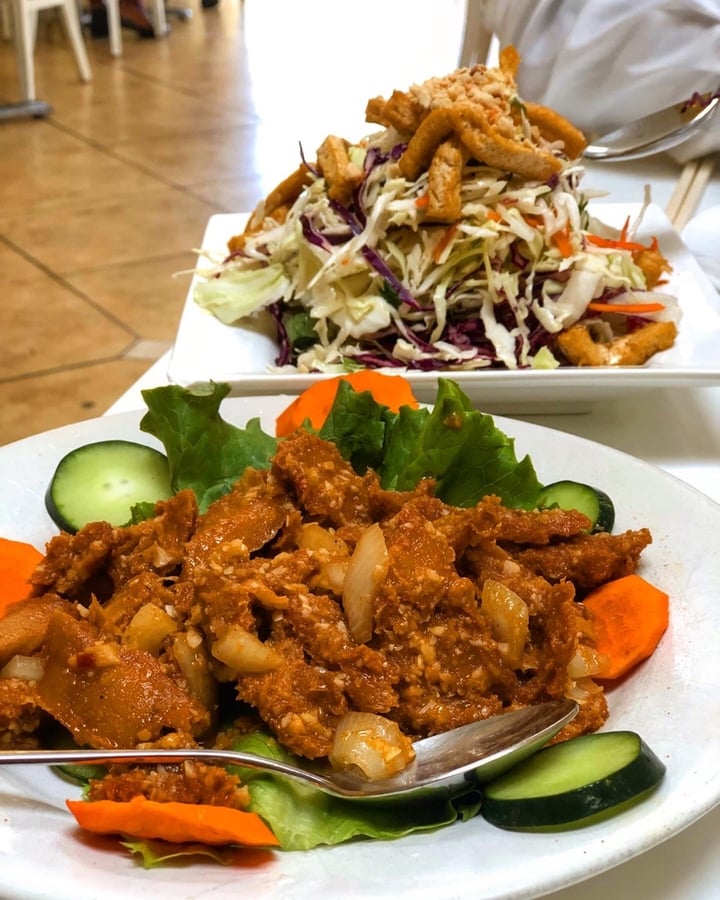 photo of Loving Hut Vegan Restaurant Lemongrass Chicken shared by @saladwulf on  04 Dec 2019 - review