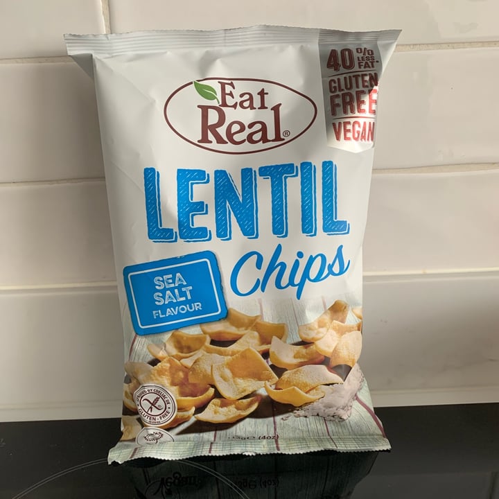 photo of Eat Real Lentil Chips Sea Salt Flavour shared by @lamaryvegana on  04 Oct 2021 - review
