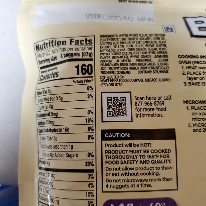photo of BOCA Chik'n nuggets shared by @krinney on  12 Oct 2021 - review