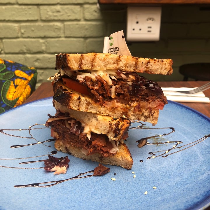 photo of Infinite Café Plant-Powered Kitchen Caramelised Onion & Pastrami Sarmie shared by @mothercitymatt on  28 Oct 2022 - review