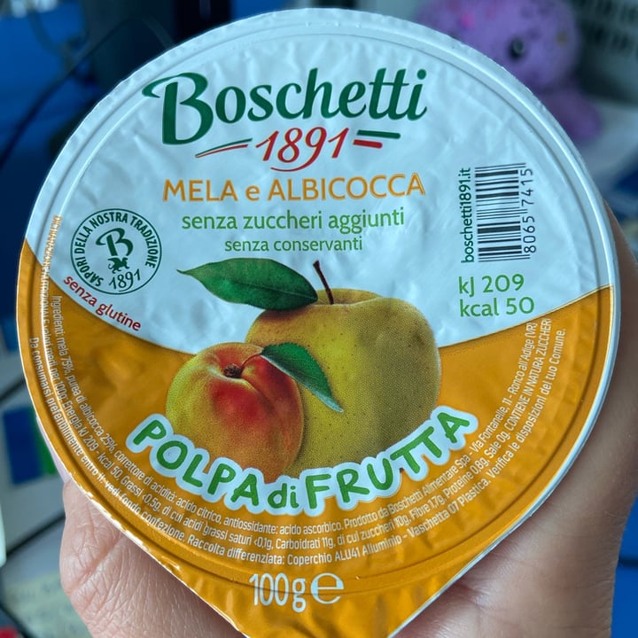 photo of Boschetti 1891 polpa di frutta alla mela e albicocca shared by @bresta on  11 Oct 2022 - review