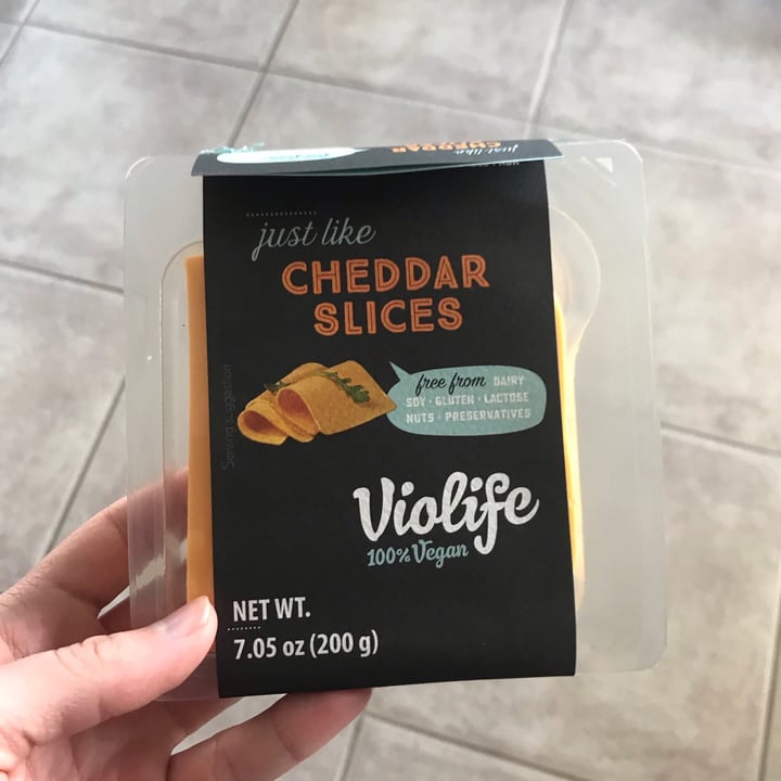 photo of Violife Cheddar Slices shared by @plants on  26 Jan 2021 - review