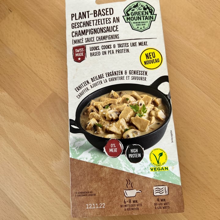 review photo of The Green Mountain Plant-based Geschnetzeltes An Champignonsauce shared by @happystar73 on 10 Nov 2022 - review