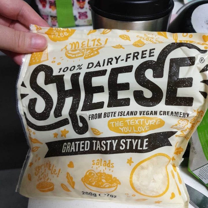 photo of Sheese Grated Mild Cheddar shared by @crazyvegancatlady on  30 Sep 2022 - review