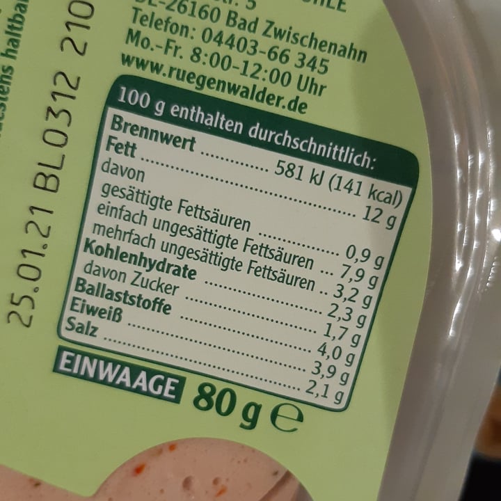 review photo of Rügenwalder Mühle Veganer Schinken Spicker mit Grillgemüse shared by @foodiesarahhh on 19 Nov 2021 - review