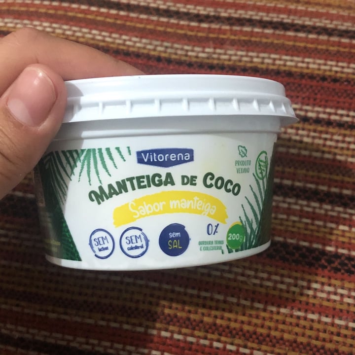 photo of Vitorena Manteiga de coco sabor manteiga shared by @claudilene on  19 May 2022 - review