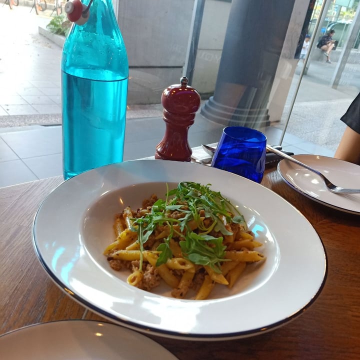 photo of PizzaExpress Omnipork™ Penne Aglio Olio shared by @musclecookie on  26 Feb 2019 - review