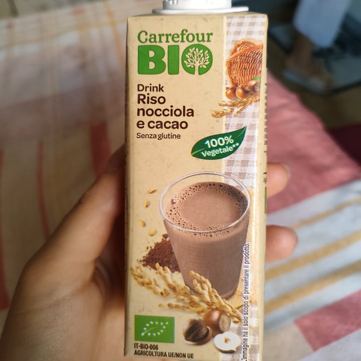 photo of Carrefour Bio Drink riso nocciola e cacao shared by @ria92 on  12 Aug 2022 - review