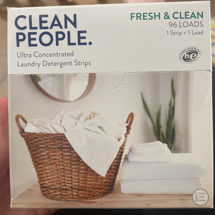 photo of Get Clean People Clean People Ultra Concentrated Laundry Detergent Strips shared by @veganbear67 on  26 Jun 2021 - review