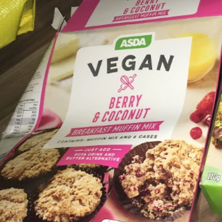 review photo of ASDA Vegan berry & coconut breakfast muffin mix shared by @hannahb29974 on 20 Oct 2022 - review