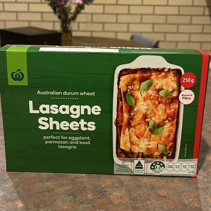 review photo of Woolworths (Australia) lasagne sheets shared by @marco- on 03 Aug 2022 - review
