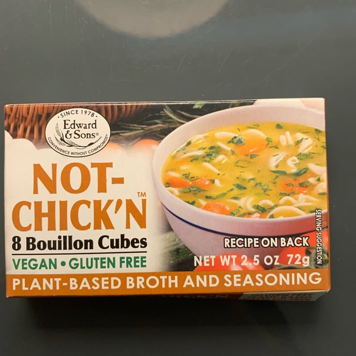 photo of Edward & Sons Not Chick'N 8 Bouillon Cubes shared by @pielovingpal on  10 Nov 2022 - review