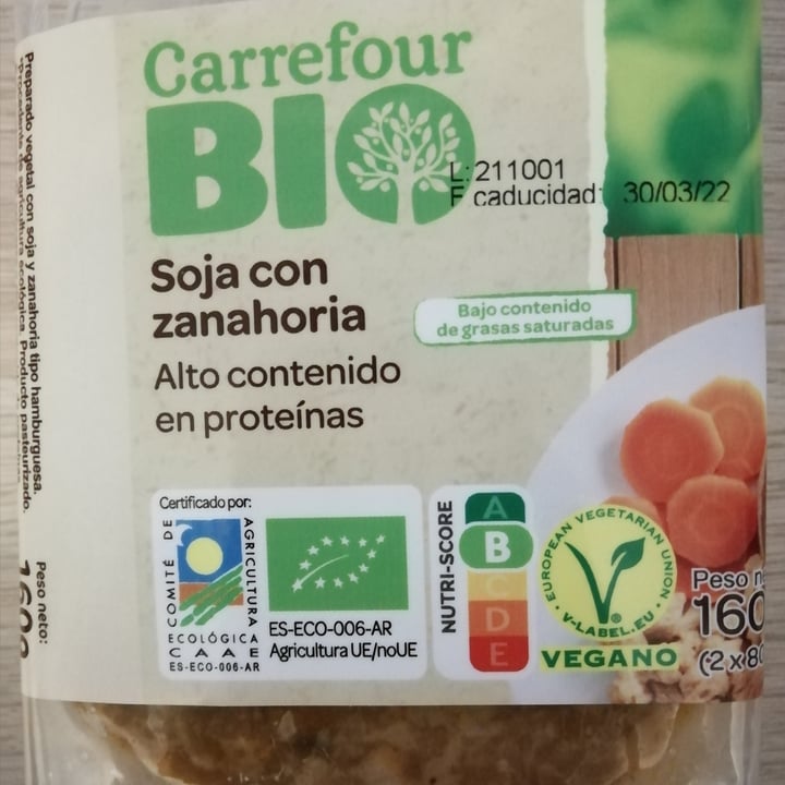 photo of Carrefour Bio Soja con zanahoria shared by @mari111 on  24 Jan 2022 - review