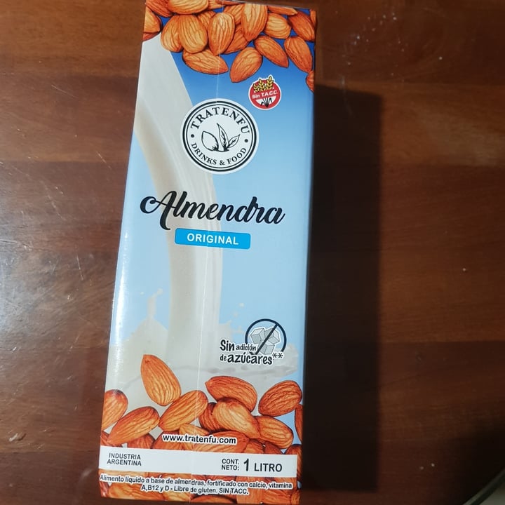 photo of Tratenfu Leche de Almendra Original shared by @bauciss on  01 May 2021 - review