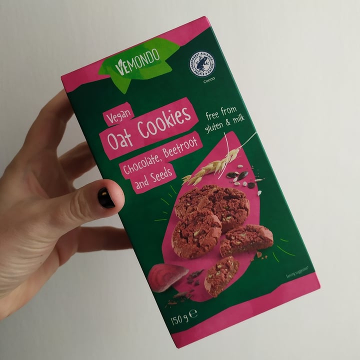 photo of Vemondo Vegan Oat Cookies Chocolate, Beetroot and Seeds shared by @greyalice on  20 Jun 2022 - review