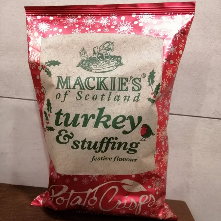 photo of Mackie's of Scotland Turkey & Stuffing flavour crisps shared by @moralcompassion4all on  23 Jan 2021 - review